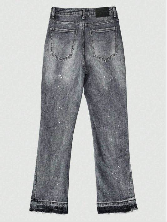 Grey Paint Splatter Flares