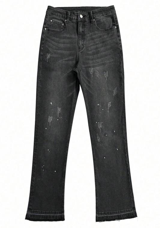 Black Paint Splatter Flares